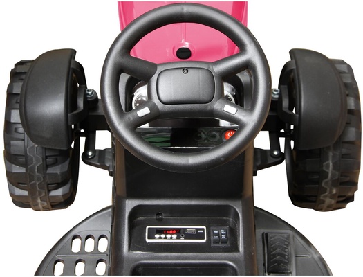 Tractor electrico infatil Ride-on Tractor Super Load con remolque rosa12V